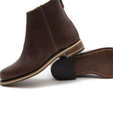 Women's Pablo Brown Moto Boot Pair Style - HELM Boots