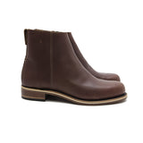 Women's Pablo Brown Moto Boot Pair Right  - HELM Boots