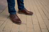 Helm Hooper Shoe Brown with Jeans