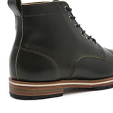 Marion Olive Back ClosUp - HELM Boots