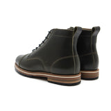 Marion Olive pair Back  - HELM Boots